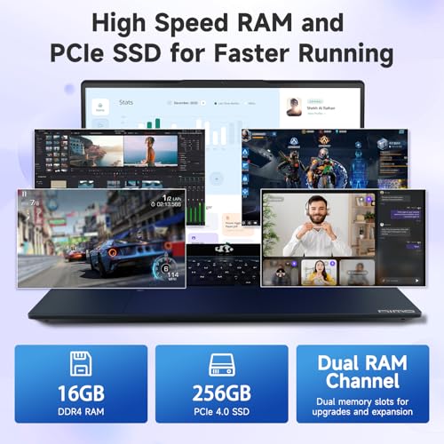 NIMO 15.6" IPS FHD-Business-Laptop, Intel 6 Core i3-1215U 8GB RAM 256GB SSD (Beat i5-1135G7