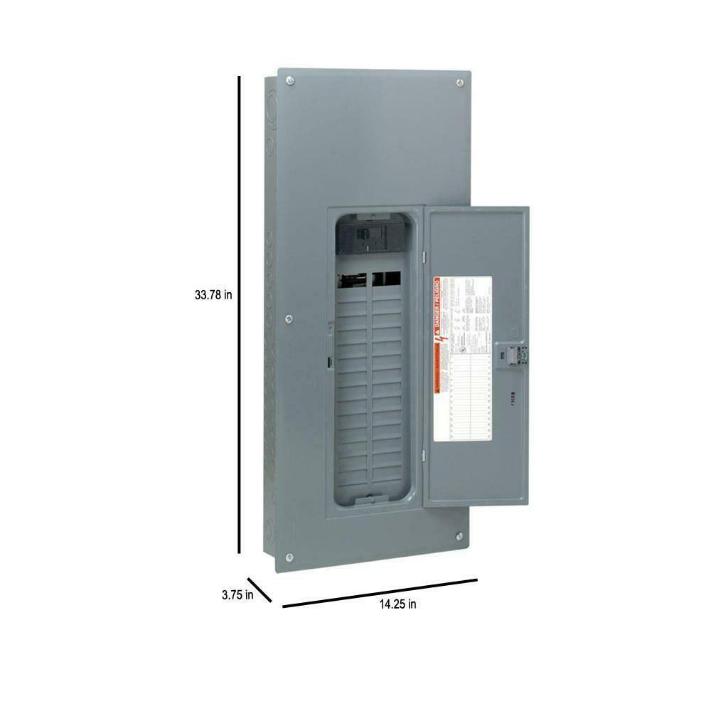 Square D Homeline Qwik-Grip 200A 60-Circuit 30-Space Indoor Main Breaker Plug-On Neutral Load Center HOM3060M200PQCVP