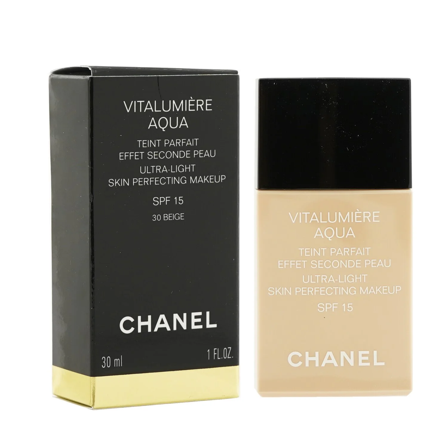 Chanel Vitalumiere Aqua Ultra Light Skin Perfecting Make Up SPF15 - # 50 Beige  30ml/1oz