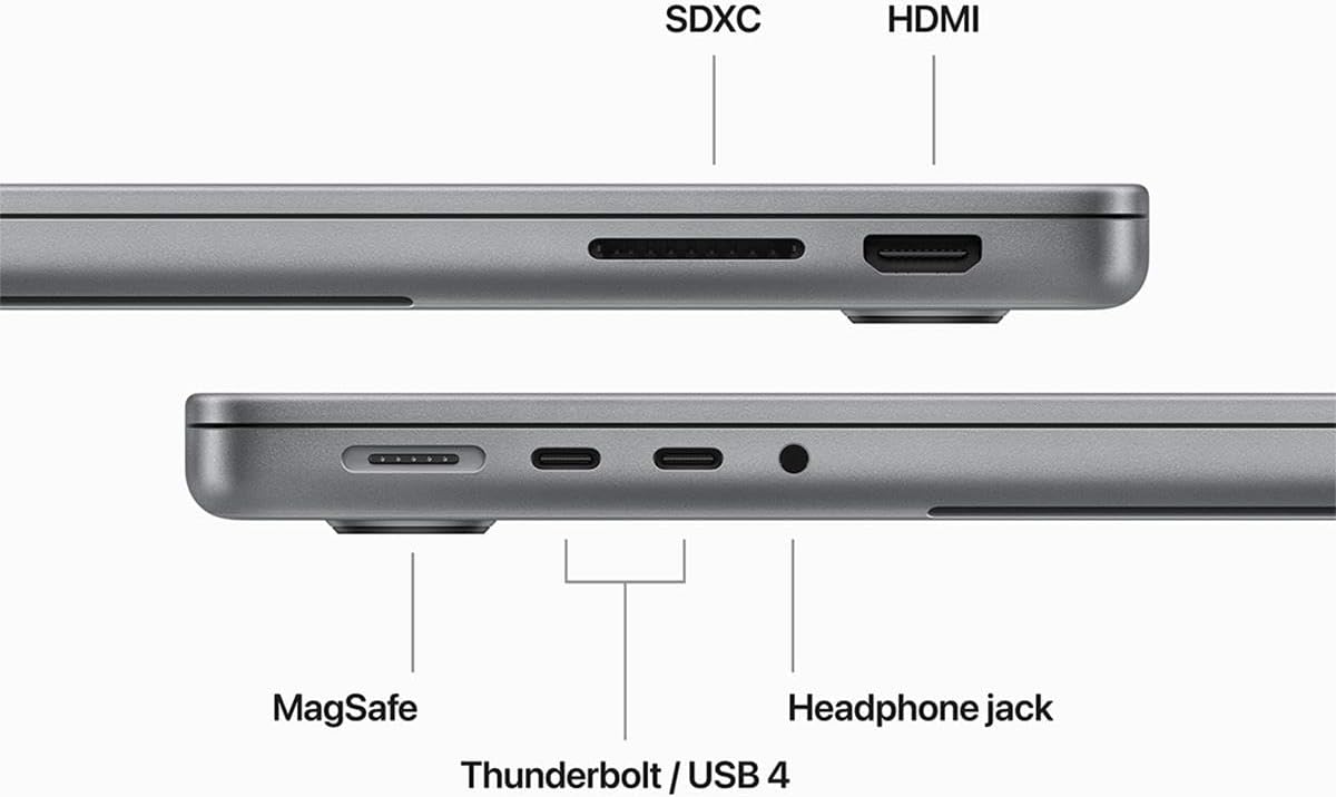 Apple Apple MacBook Pro 14", M3 Pro 11-core CPU 14-core GPU, 18GB RAM, 1TB SSD, 70W USB?C (Space Black)
