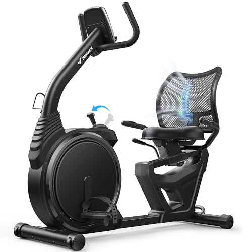 MERACH Recumbent Exercise Bikes for home, Light Commercial High-end Recumbent Bike for Seniors Adults