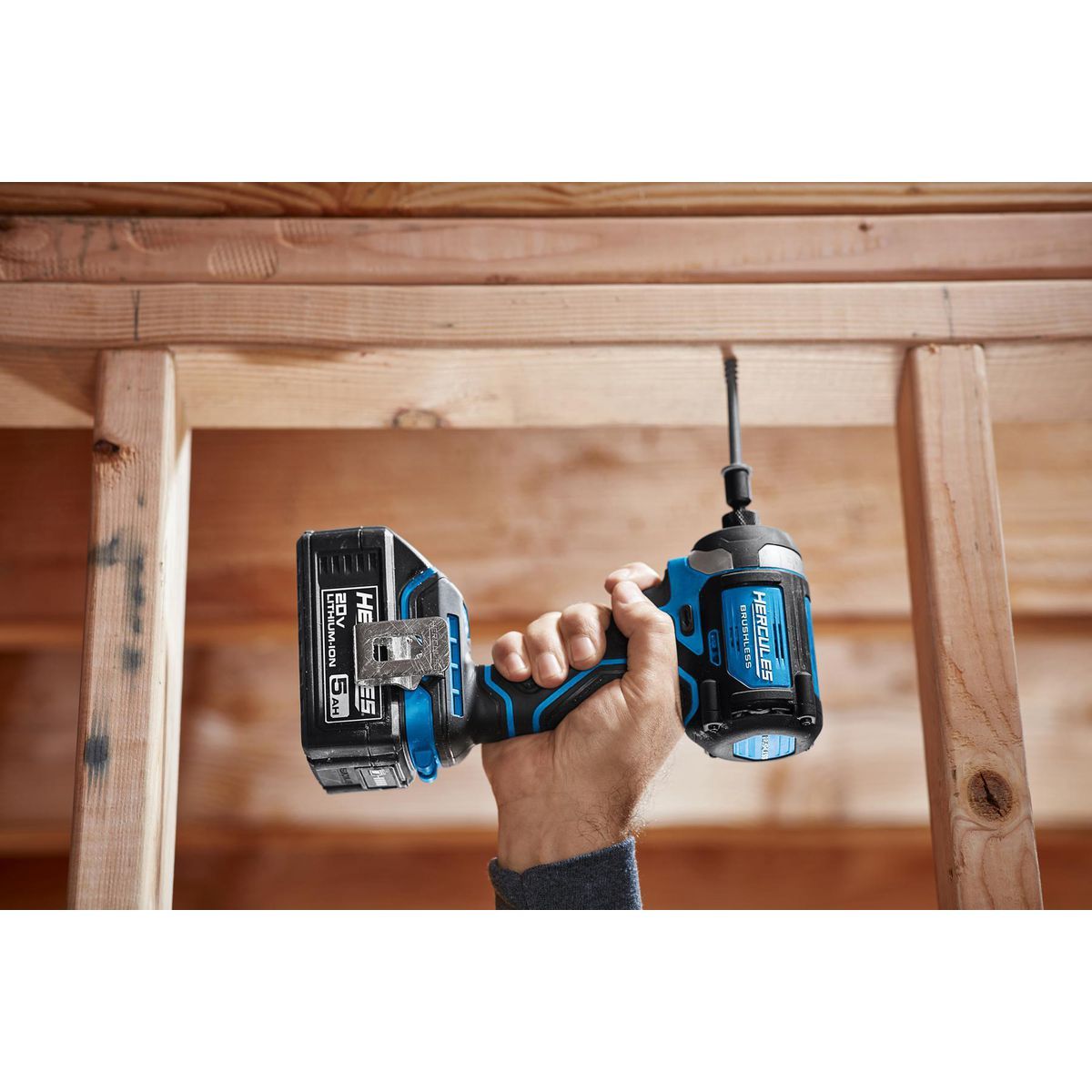 HERCULES 20V Brushless Cordless, 1/4 in. Compact, 3-Speed Impact Driver - Tool Only