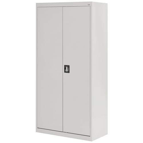Sandusky Lee EA4R362472-02 Welded Steel Elite Storage Cabinet with Adjustable Shelves, 24" Length x 36" Width x 72" Height, Charcoal