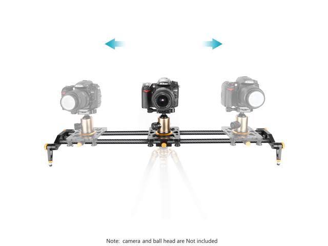 Neewer 23.6 inches/60 Centimeters Carbon Fiber Camera Track Slider Video Stabilizer Rail with 6 Bearings for Dslr Camera DV Vide