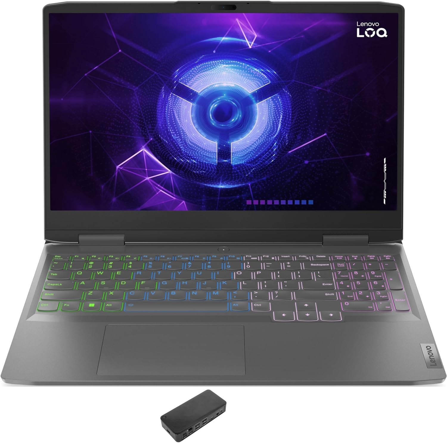 Lenovo LOQ 15IRH8 Gaming & Entertainment Laptop (Intel i7-13700H 14-Core, 16GB DDR5 5200MHz RAM, 512GB PCIe SSD, GeForce RTX 4050