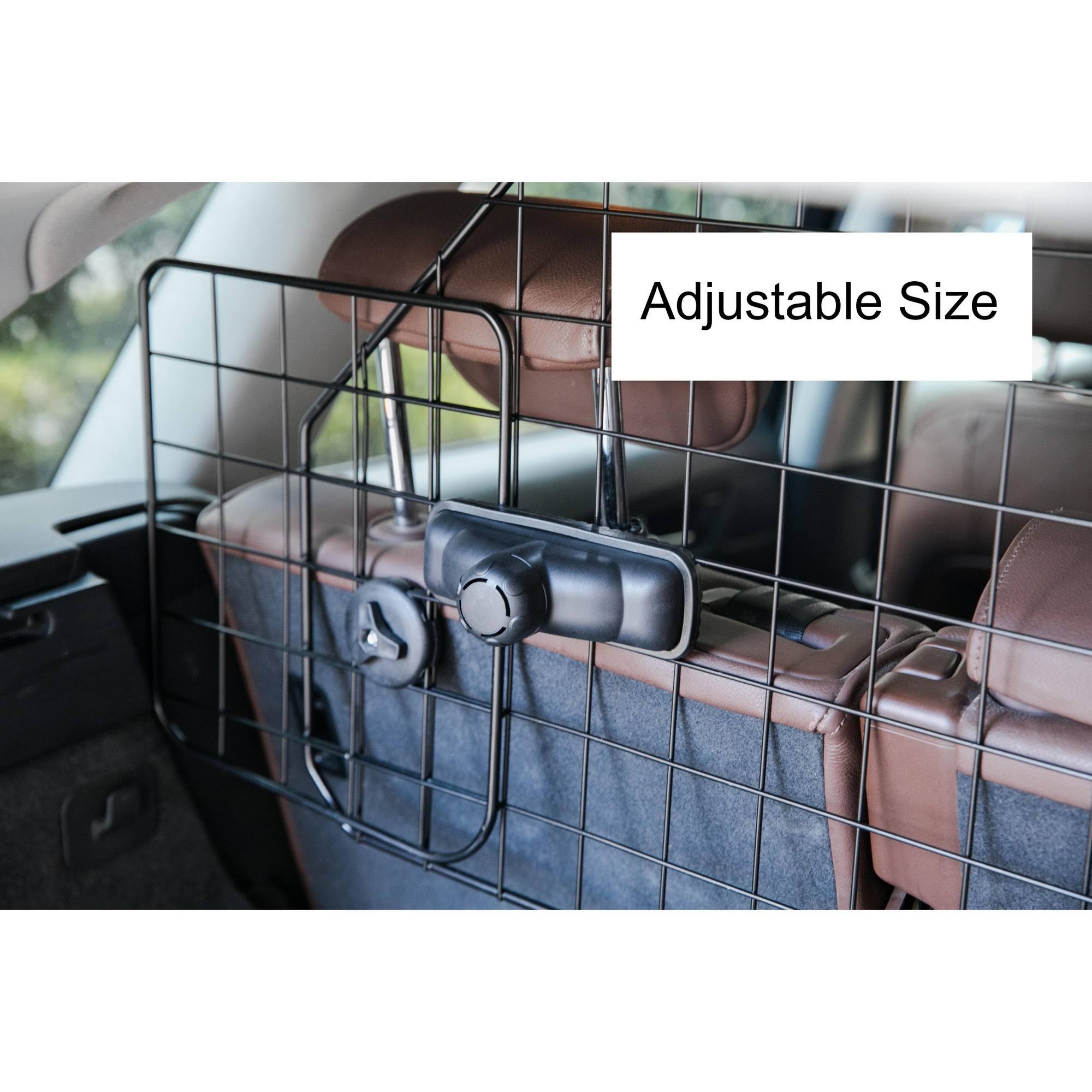 PawsMark Adjustable Dog Car Gate Backseat Barrier for Pets, Universal Fit for Vehicles