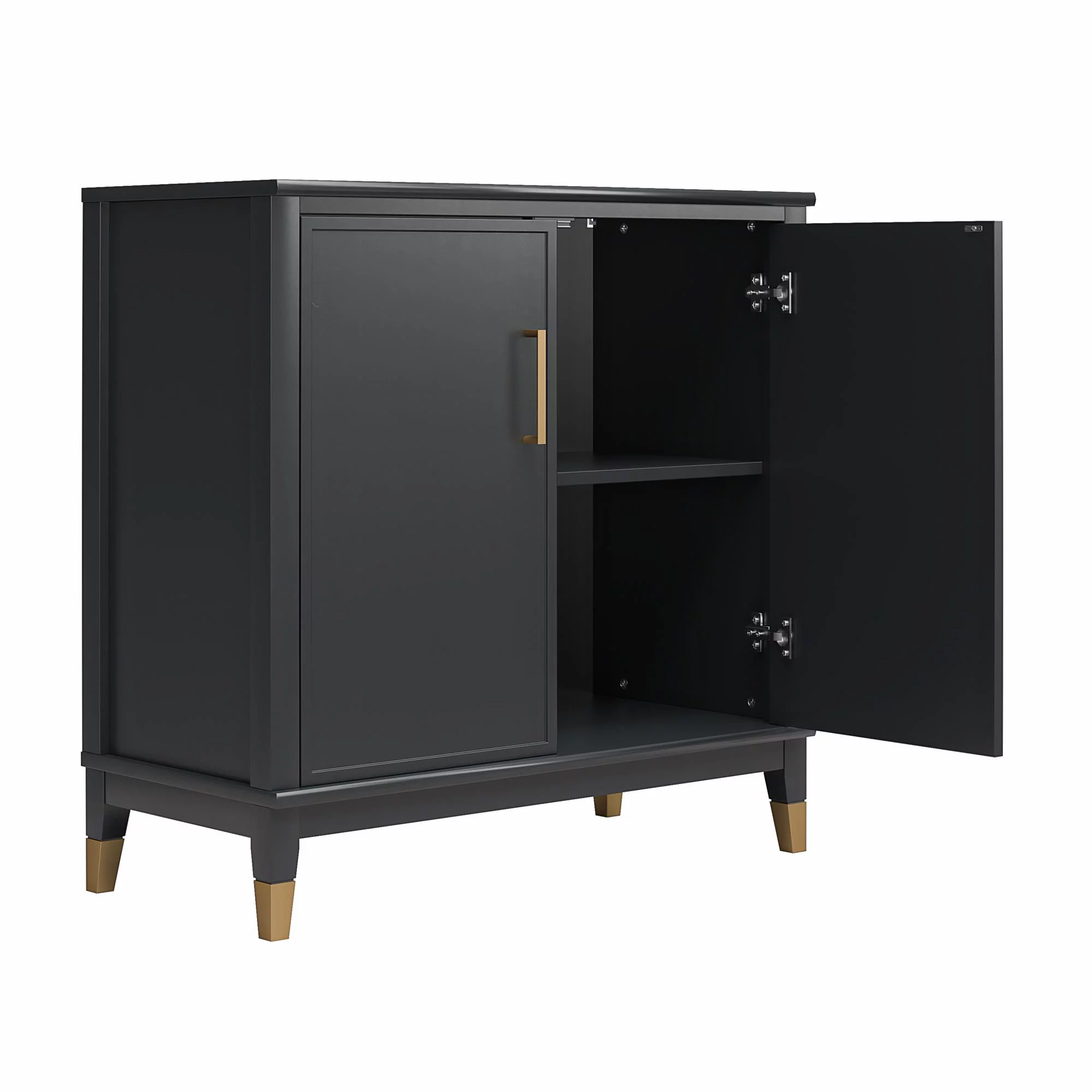 CosmoLiving by Cosmopolitan Westerleigh 2-Door Accent Cabinet, Black