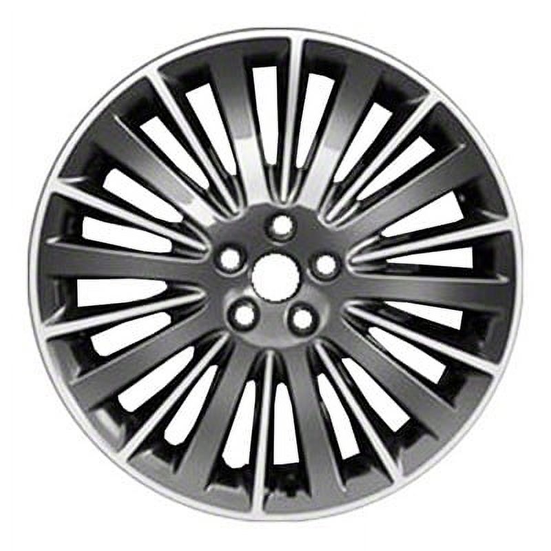 KAI 19 X 8 Reconditioned OEM Aluminum Alloy Wheel, Polished and Dark Charcoal Metallic, Fits 2013-2016 Lincoln MKZ