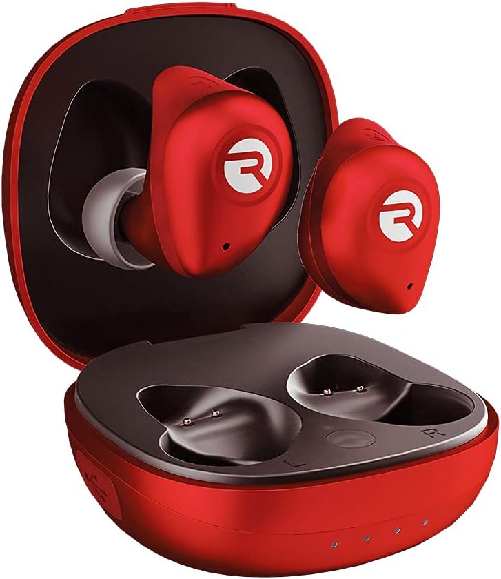 Raycon Fitness Bluetooth True Wireless Earbuds with Built in Mic 54 Hours of Battery IPX7 Waterproof and Charging Case with Talk, Text