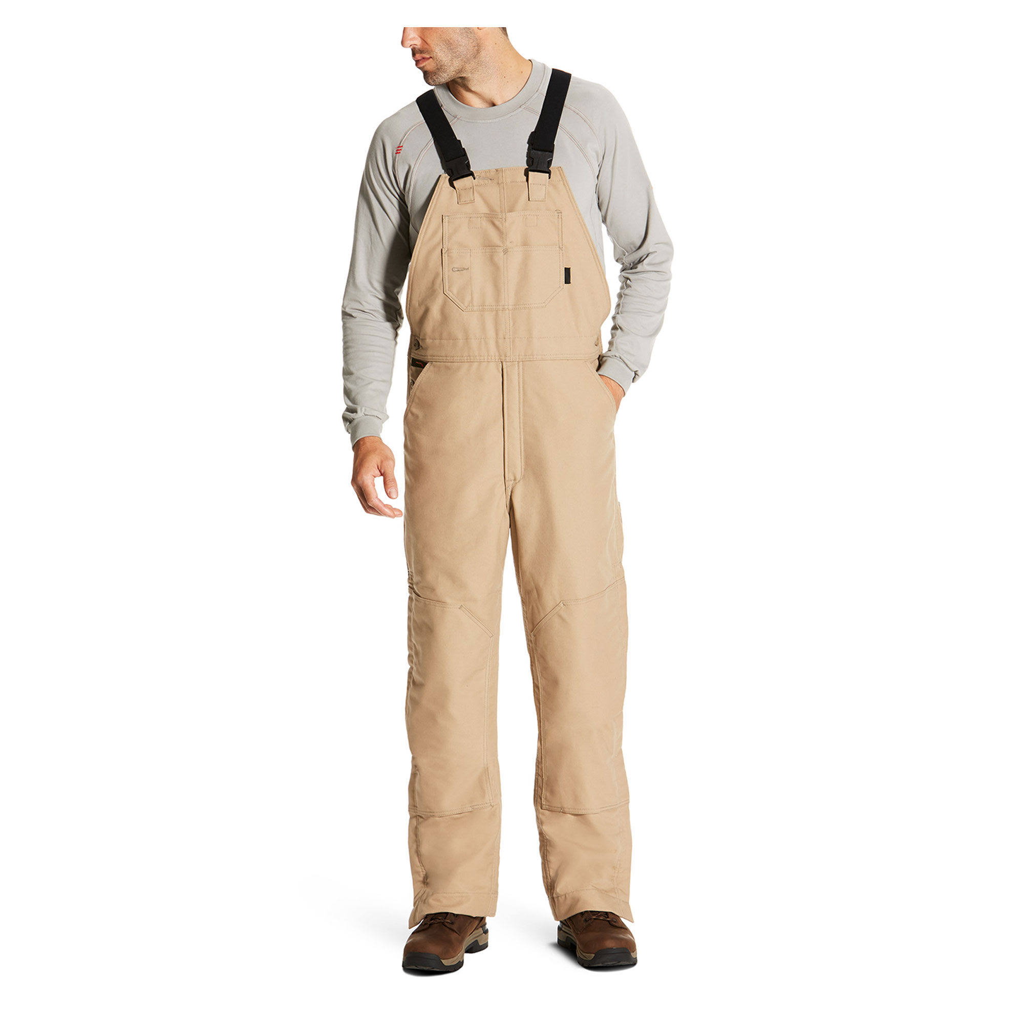 Ariat Men's FR Insulated Overall Bib Beige/Khaki Size Medium