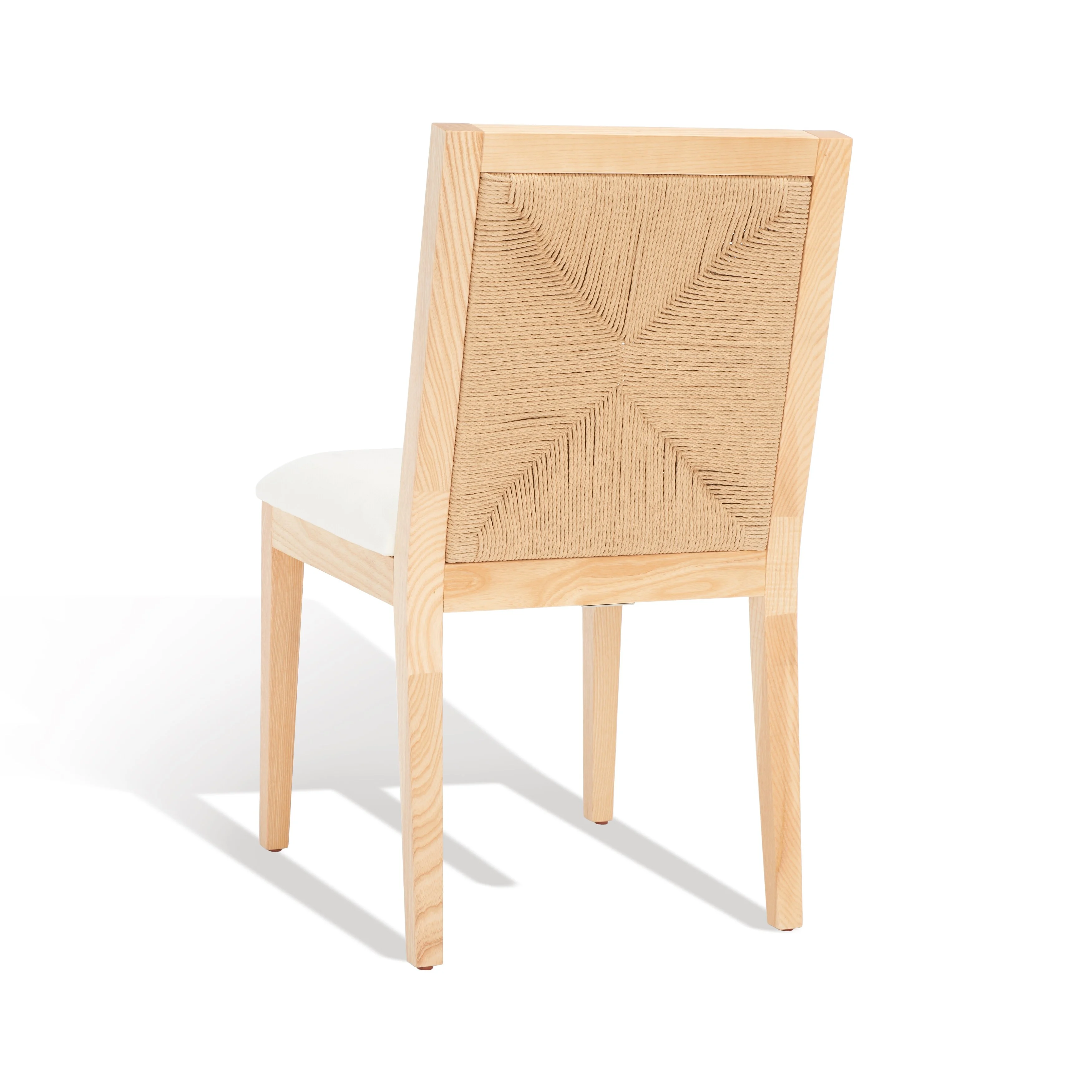 SAFAVIEH Couture Emilio Modern Linen Solid Dining Chair, Natural (Set of 2)