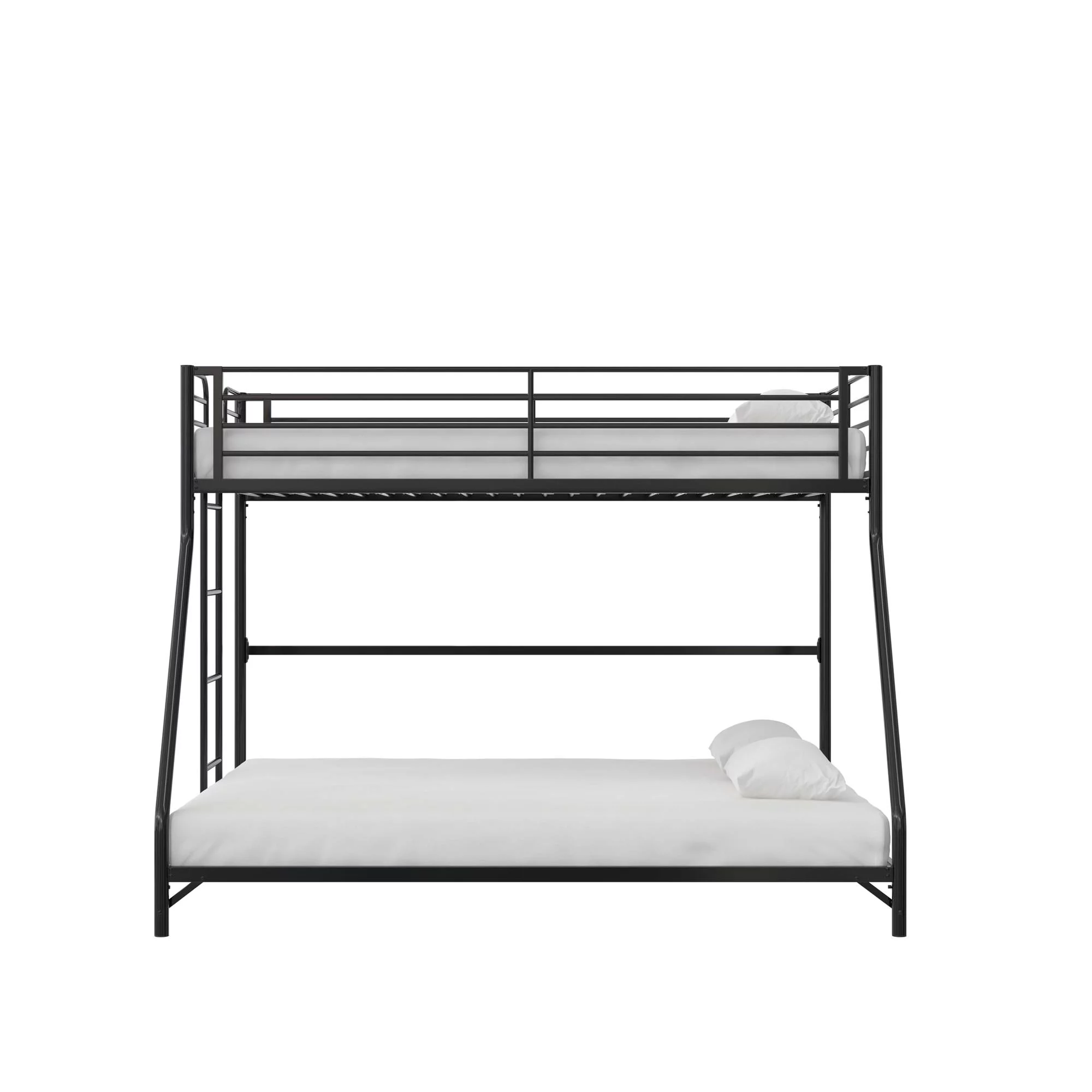 DHP Daven Easy Assembly Twin-over-Full Metal Bunk Bed, Black