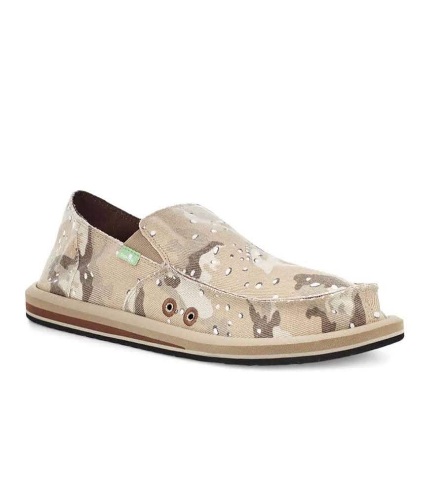 Sanuk Mens Vagabond Camo Desert 13