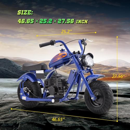 Superrio 49CC 2-Stroke Gas Power Mini Dirt Bike Dirt Off Road Motorcycle (Red)