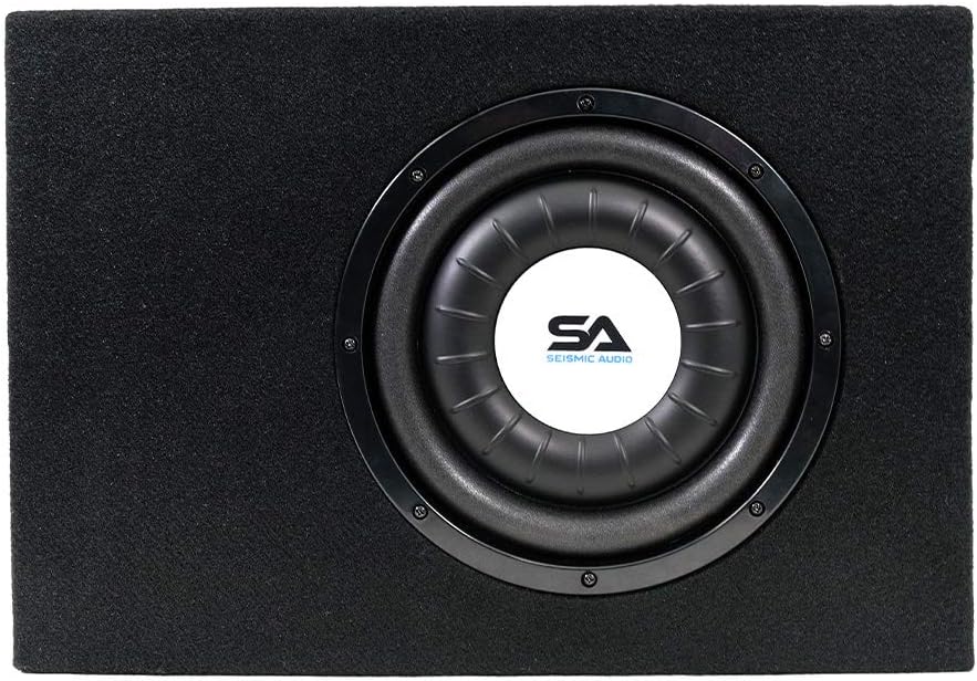 Seismic Audio - SA-SCE08-8 Inch 400 Watt Slim Shallow Mount Car Truck Audio Subwoofer Enclosure
