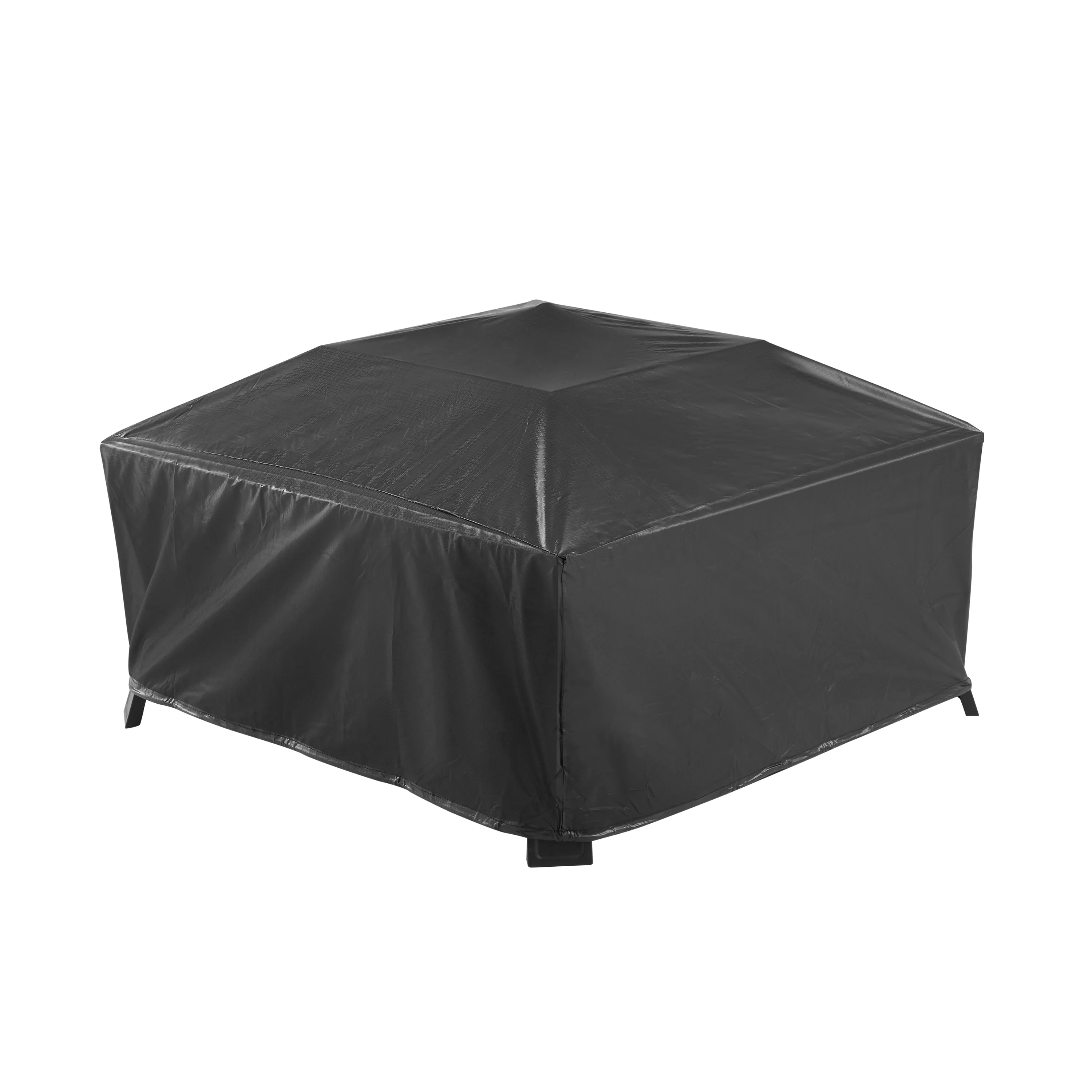 Mainstays Greyson 30�� Square Wood Burning Fire Pit with Mesh Screen, Steel Fire Pit