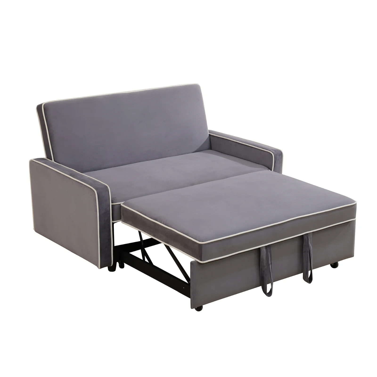 Ainehome Modern Pull Out Chair Couch with Adjustable Backrest