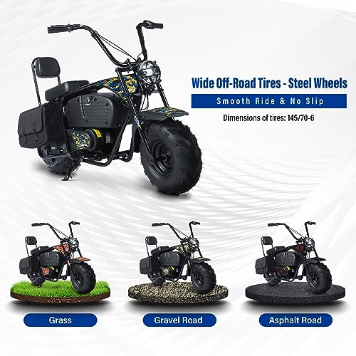 Oryxearth Electric Mini Dirt Bike, 36V Battery 1000W Motor Electrical Powered Motorcycle for Kids, 2 Speeds-15.5MPH/22 MPH, 2 Hanging Bags