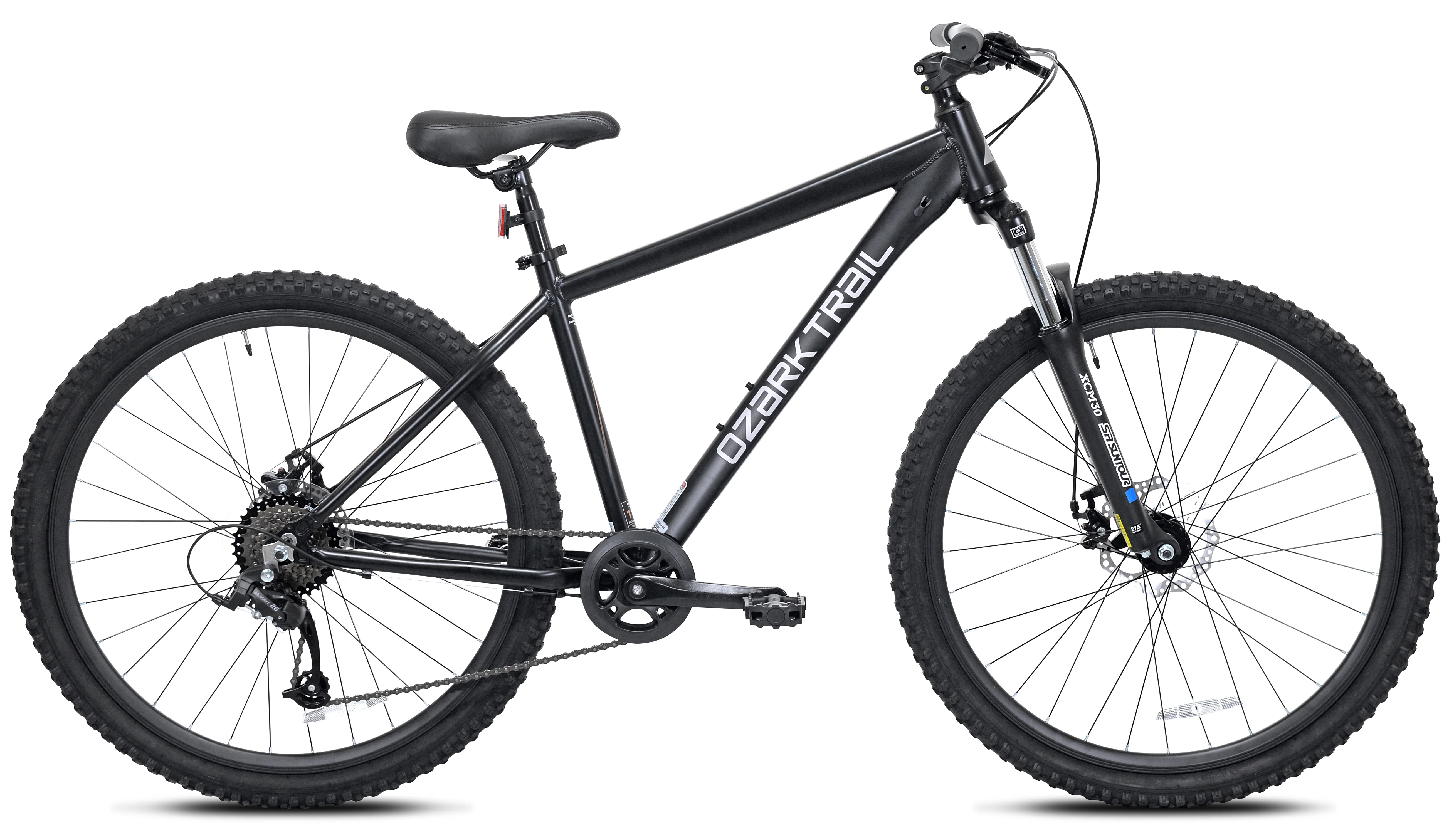 Ozark Trail 27.5 Vibe Mountain Bike, Medium Frame, Black, Adult, Unisex