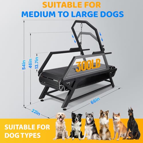 Dog Treadmill for Large Dogs, Medium Dogs with Brake, Dog Slatmill,Non-Electric Treadmill for with Step Counter, Adjustable Incline & Brake
