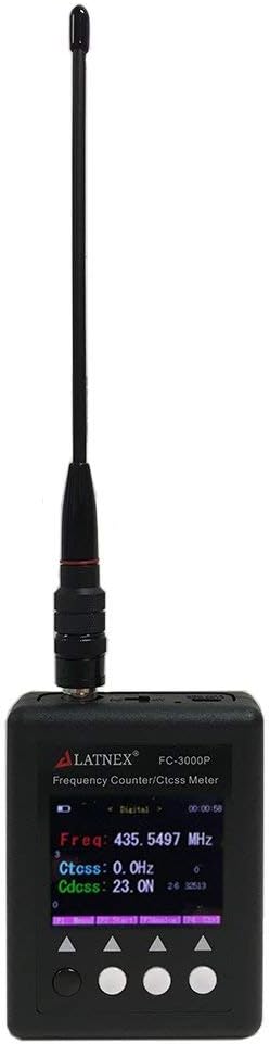 FC-3000P Ham Radio CB Frequency Counter 27Mhz-3000Mhz - High Sensitivity with CTCCSS DCS Decoder for The VHF & UHF - CB Continuous Carrier Signal