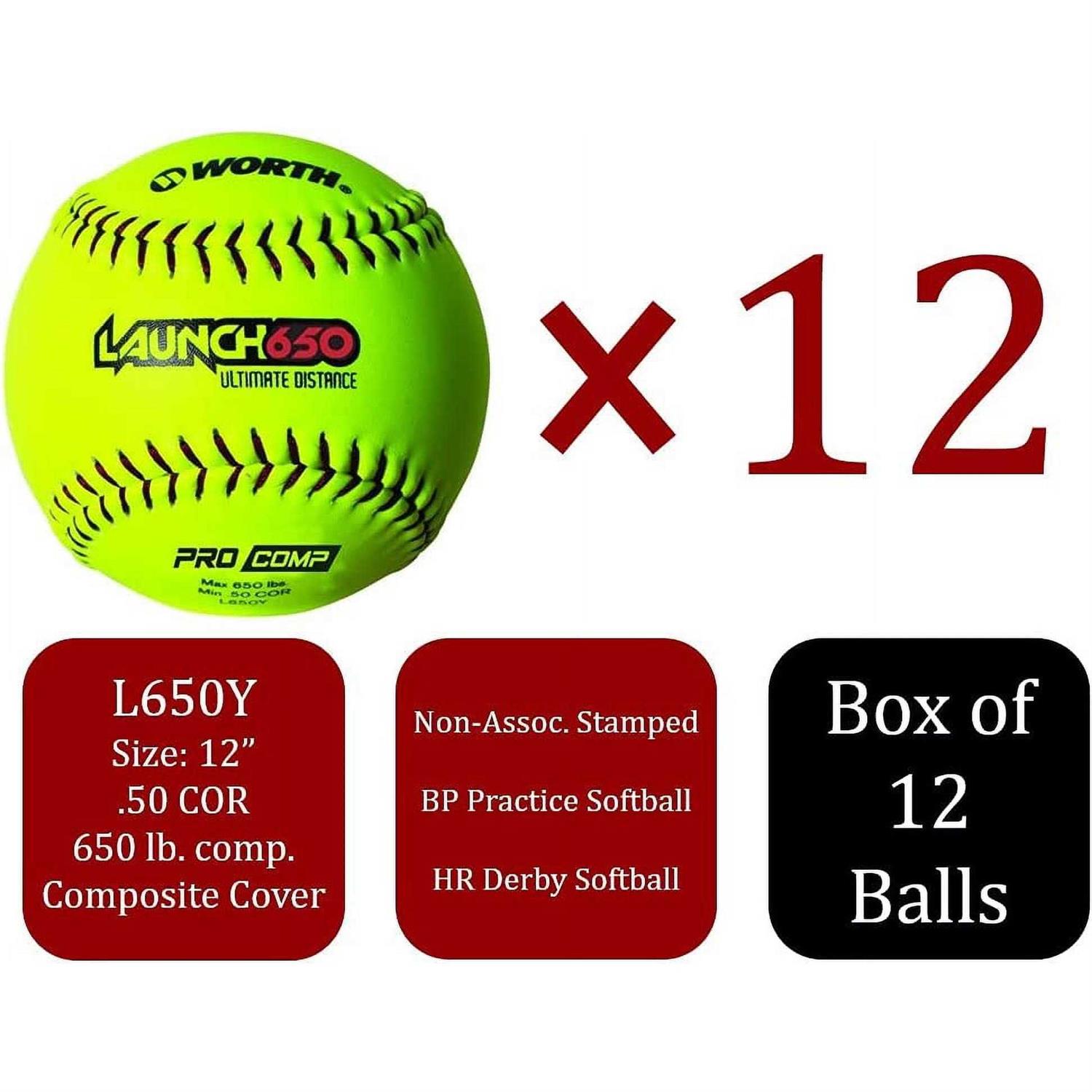 Worth Launch 650 Ultimate Distance Slowpitch Softball - Sports Supplies Online Store