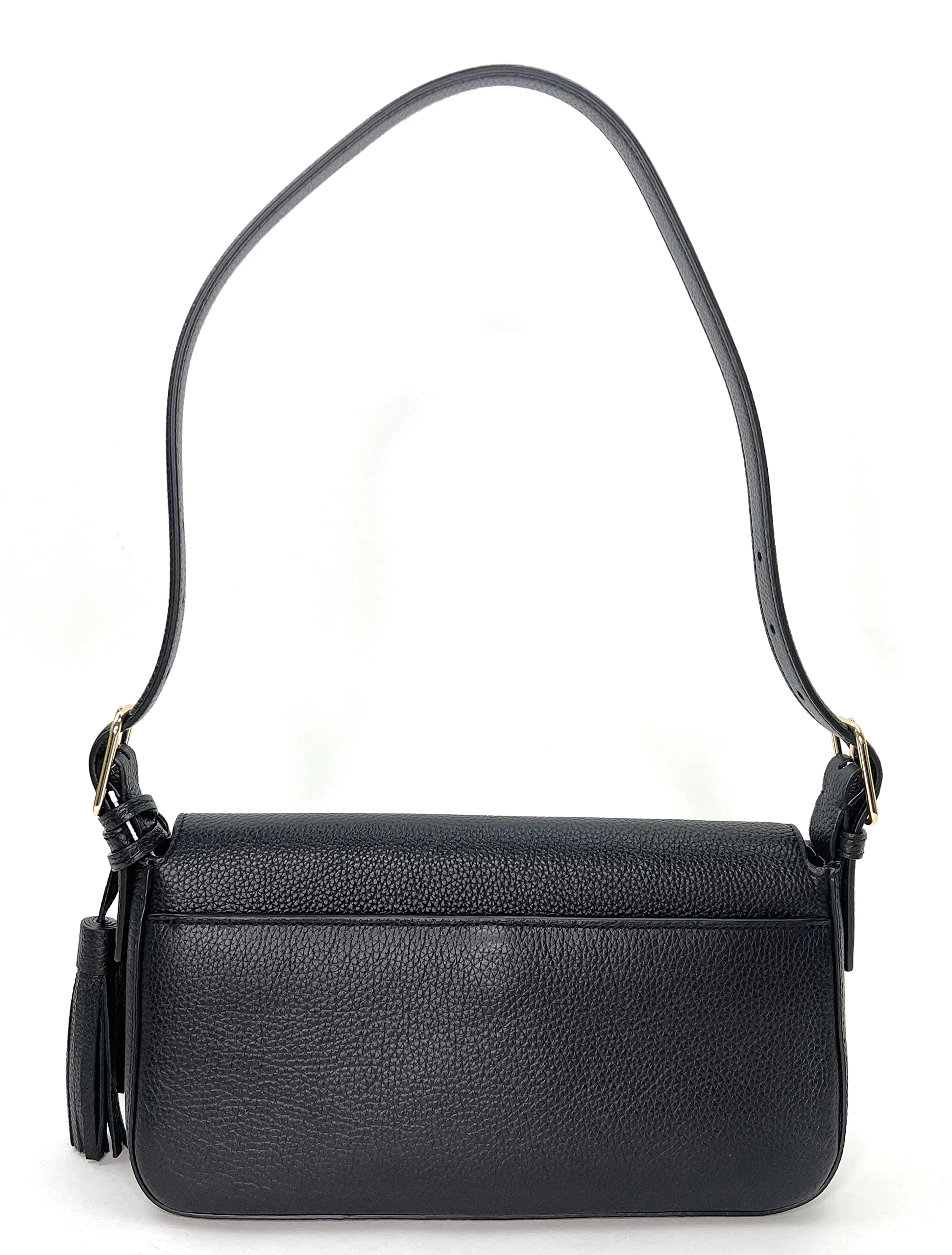 Tory Burch Emerson Flap Shoulder Bag (Black)