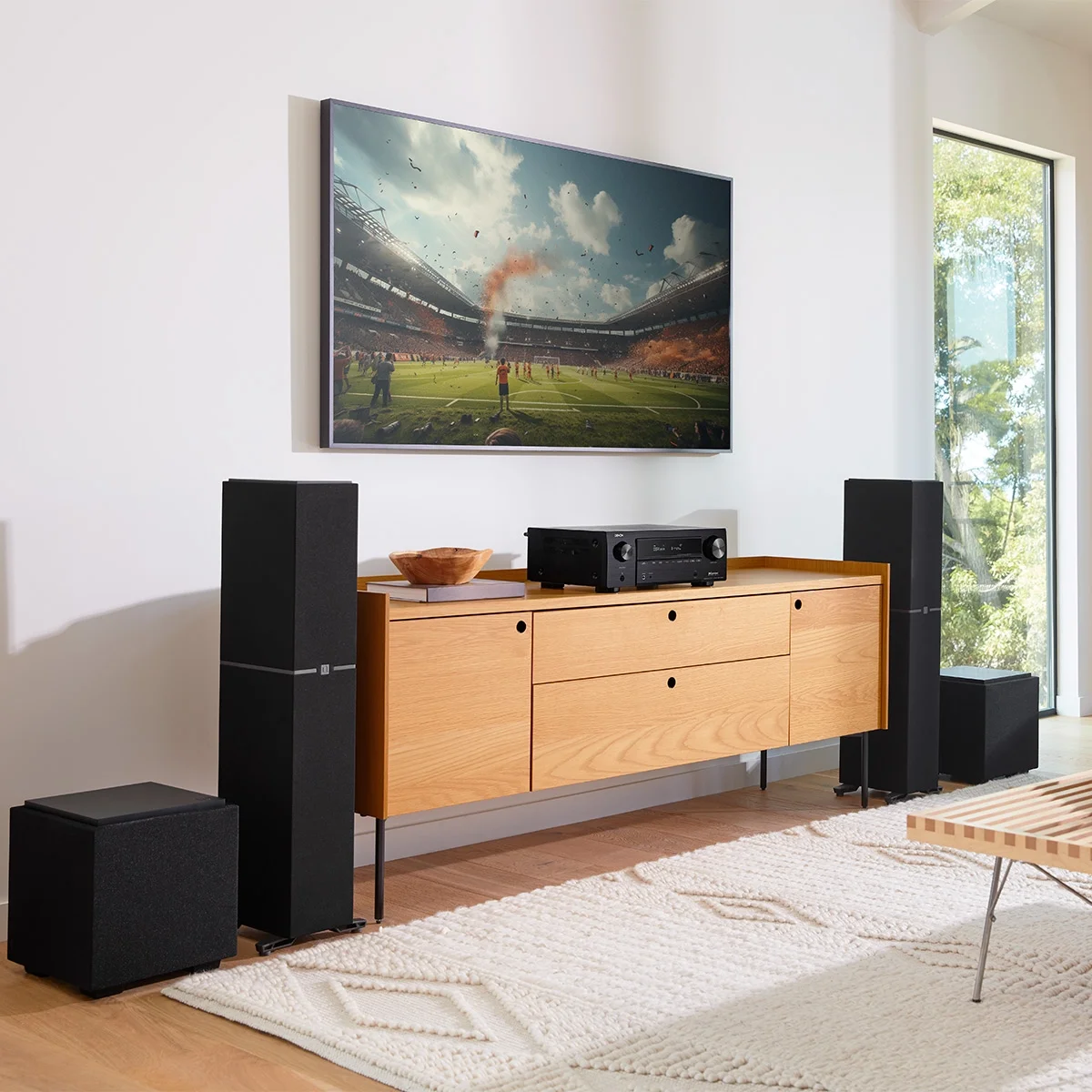 Denon AVRX1800H 7.2 Channel 8K Home Theater Receiver with Dolby Atmos, HEOS Built-In, and Audyssey Room Correction - Radiant Selections