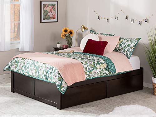 AFI Concord Platform Bed with Footboard & Storage Drawers