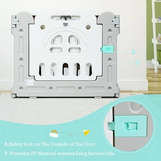 14-Panel Foldable Baby Activity Centre Playpen