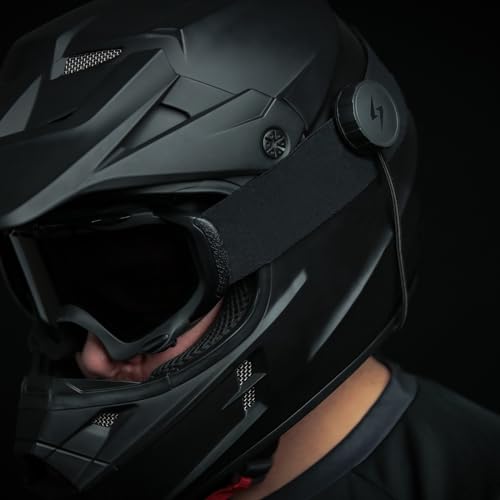 Syphon SoundPro: Ultra-Thin 9.6mm Bluetooth Moto Headphones - Glove-Friendly Controls, Massive Sound, IP55 Waterproof, Built-In Mic