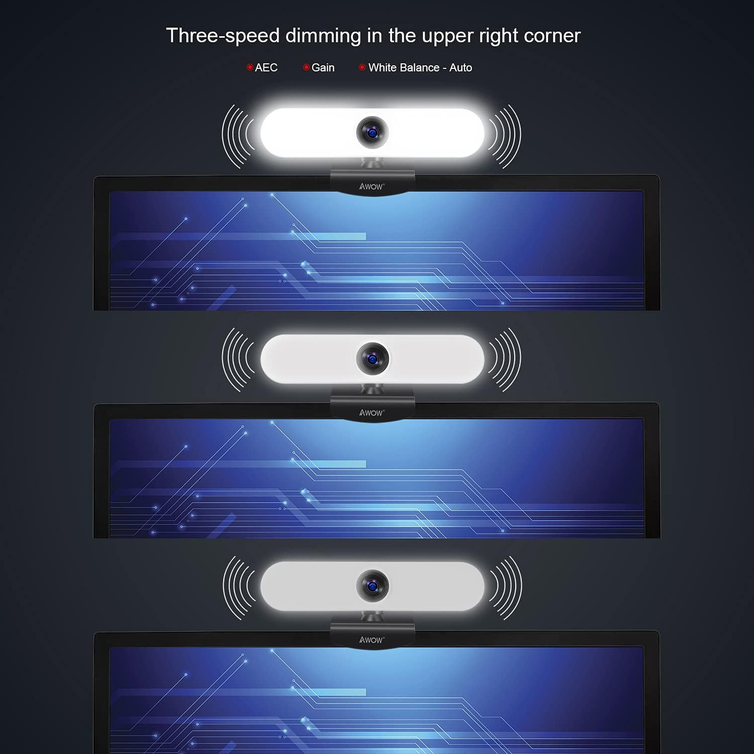 AI Humanoid Auto Tracking Webcam 1080P