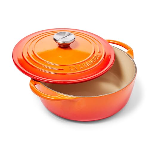 Le Creuset Enameled Cast Iron Shallow Round Oven, 2.75 Qt., Cerise