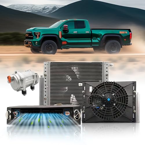 10K BTU Universal Under Dash Air Conditioner, Automotive 12V DC A/C Unit System, 12 Volt Underdash AC Kit with 20CC Inverter Compressor & Condenser