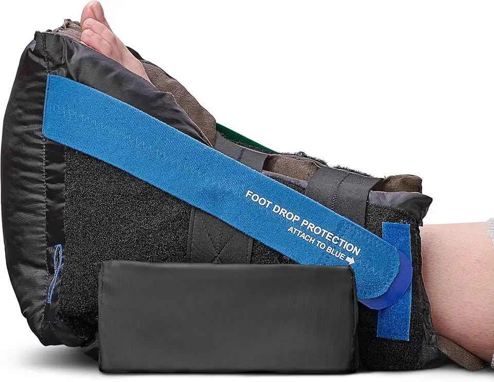 Medline HeelMedix Advanced Heel Protector, Standard Size for 11"-19" Calf Circumference, Pressure Ulcer Prevention Boot, Single Pack