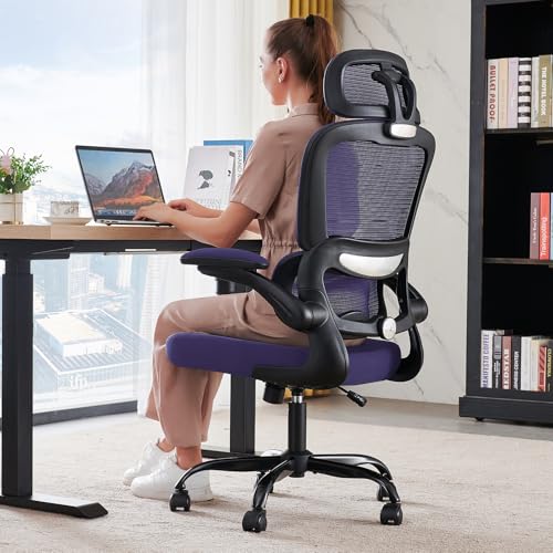 TRALT Office Chair Ergonomic Desk Chair, 330 LBS Home Mesh Office Desk Chairs with Wheels, Comfortable Gaming Chair