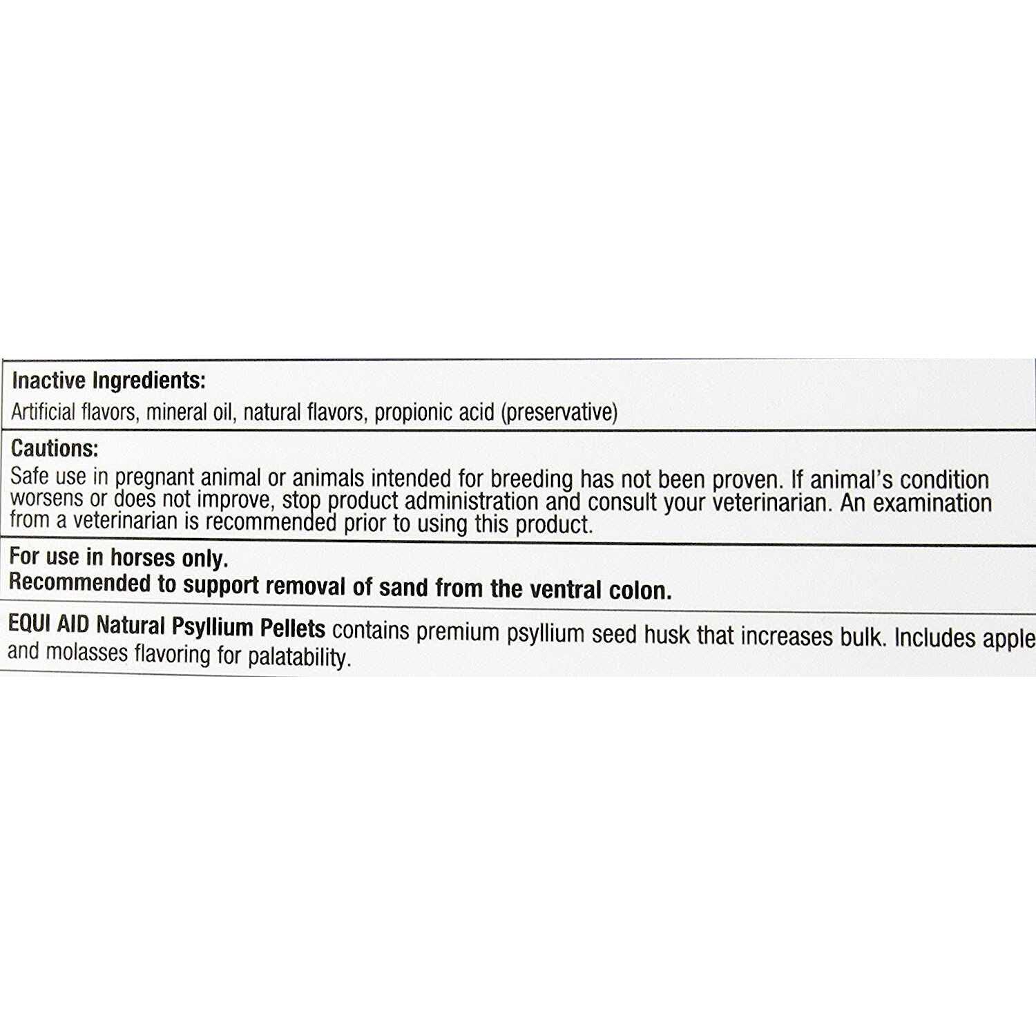 Equi Aid Natural Psyllium Fiber Pellets - Sports Supplies Online Store