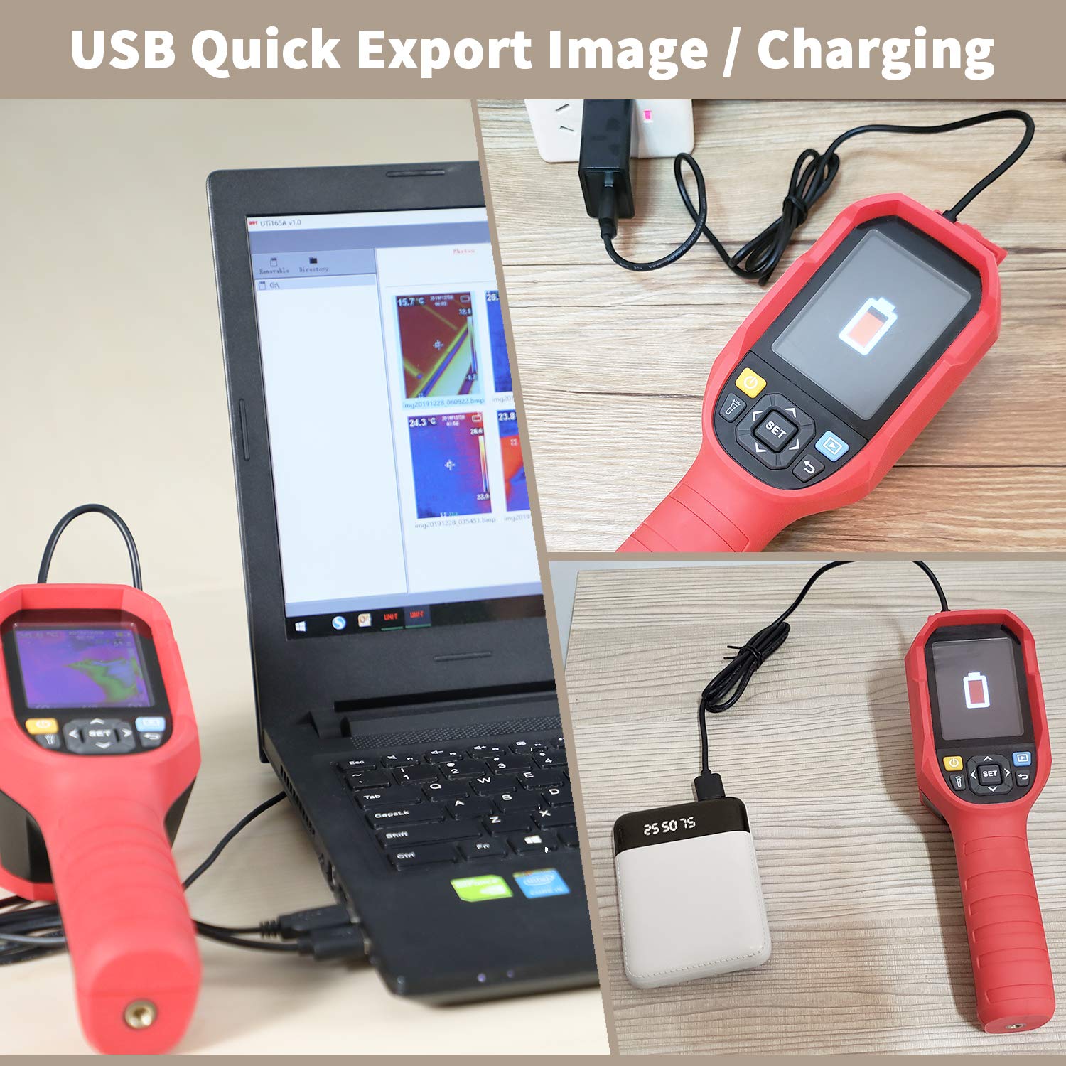 220 x160 IR Infrared Thermal Imager Camera Rechargeable Handheld