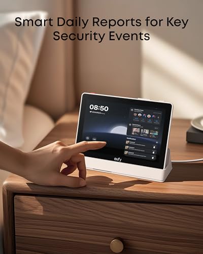 eufy Security eufy Smart Display E10, Smart Home Hub, 8" Control Panel, Compatible Devices, Four Views on One Screen, Instant Door Alerts