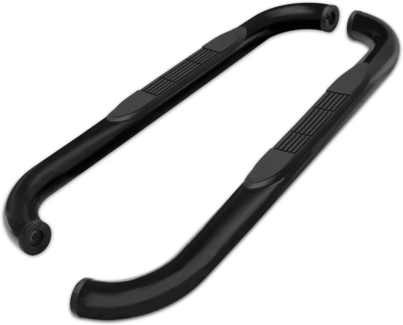 TAC Side Steps fit 1998-2011 Ford Ranger Regular Cab Pickup Truck 3 inches Black Side Bars Nerf Bars Step Rails Running Boards Rock Panel Off Road