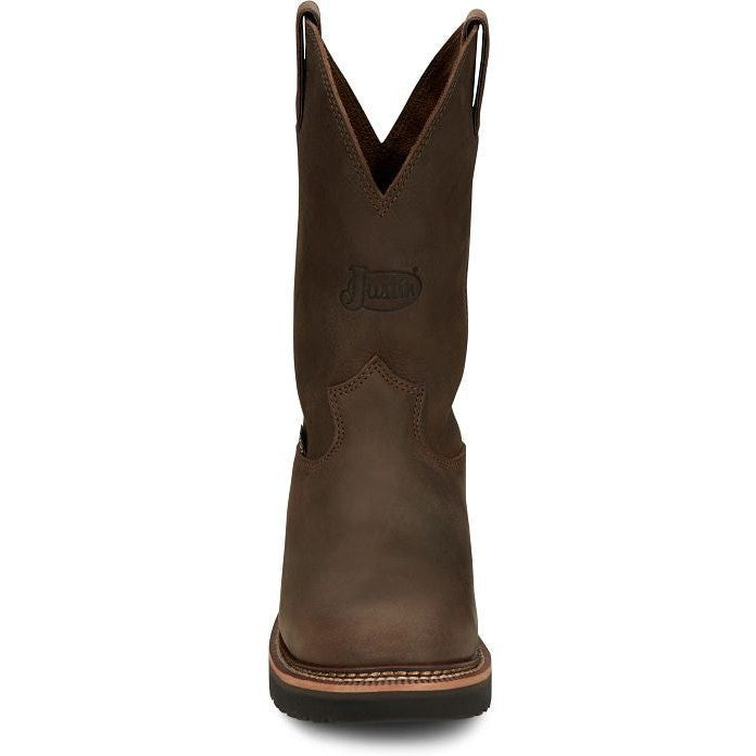 Justin Men’s Carbide 11″ Western Work Boot -Brown- OW4440
