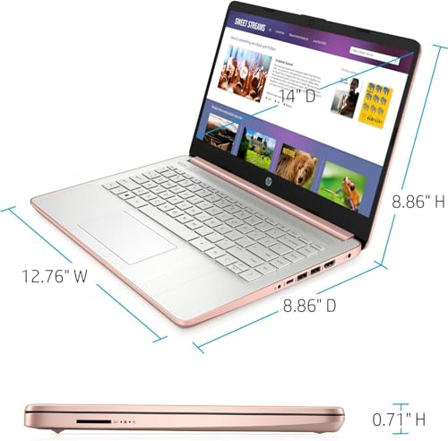 HP 14 Ultrabook • Intel 4-Core CPU • Back to School Limited Edition with Microsoft 365 • 32GB RAM • 1.6TB Storage (128GB OnBoard withHP 512GB P500