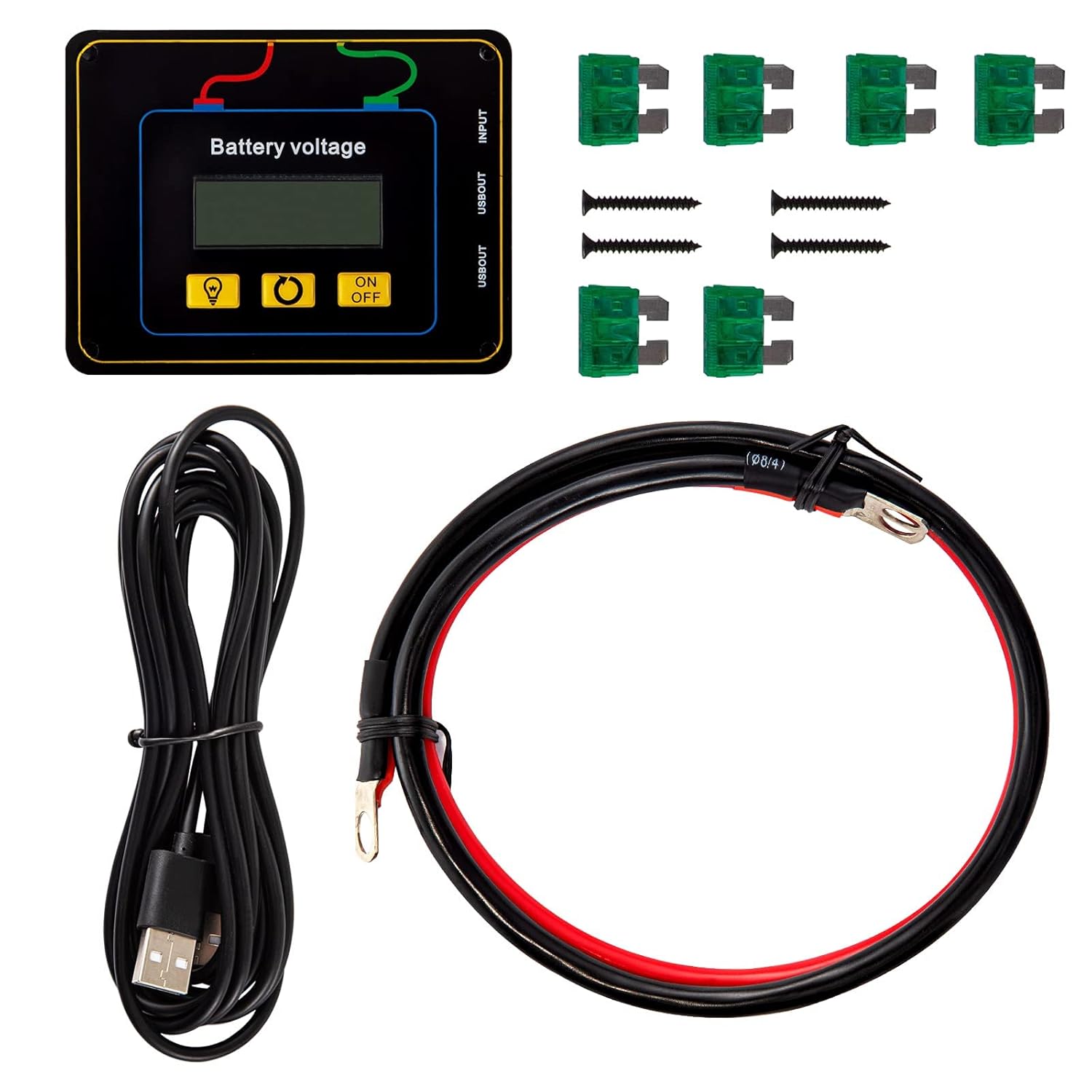 VEVOR Power Inverter, 3000W Modified Sine Wave Inverter, DC 24V to AC 120V Car Converter, with LCD Display, Remote Controller, LED Indicator