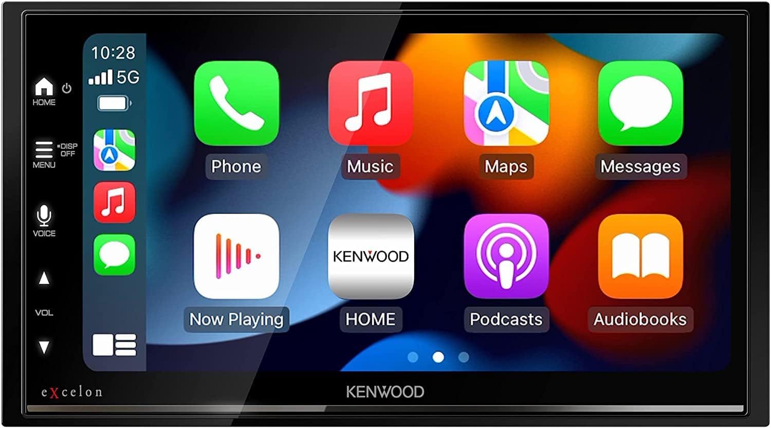KENWOOD DMX709S eXcelon 6.95-Inch Capacitive Touch Screen, Car Stereo, CarPlay and Android Auto, Bluetooth, AM/FM HD Radio, MP3 Player, USB Port