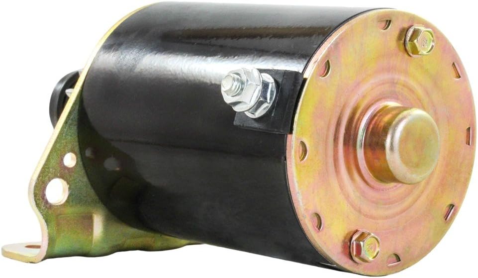 Rareelectrical New Cylinder Starter Motor Compatible With Briggs & Stratton 693551-14 Tooth, Craftsman Lawnmower Steel Flywheel