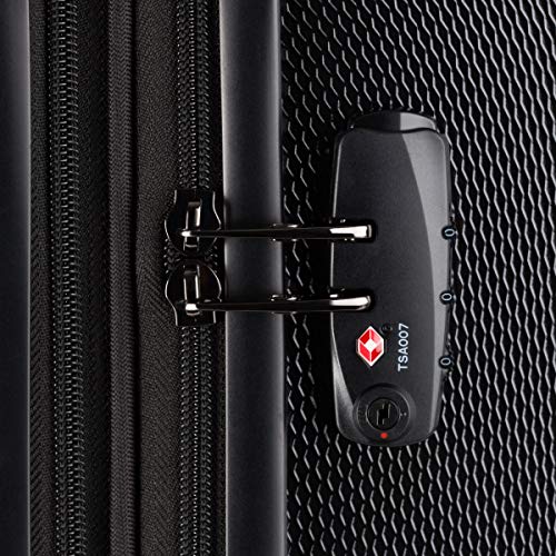 SwissGear 7272 Energie Expandable Hardside Luggage with Spinner Wheels and TSA Lock, Gunmetal, Carry-On 19-Inch