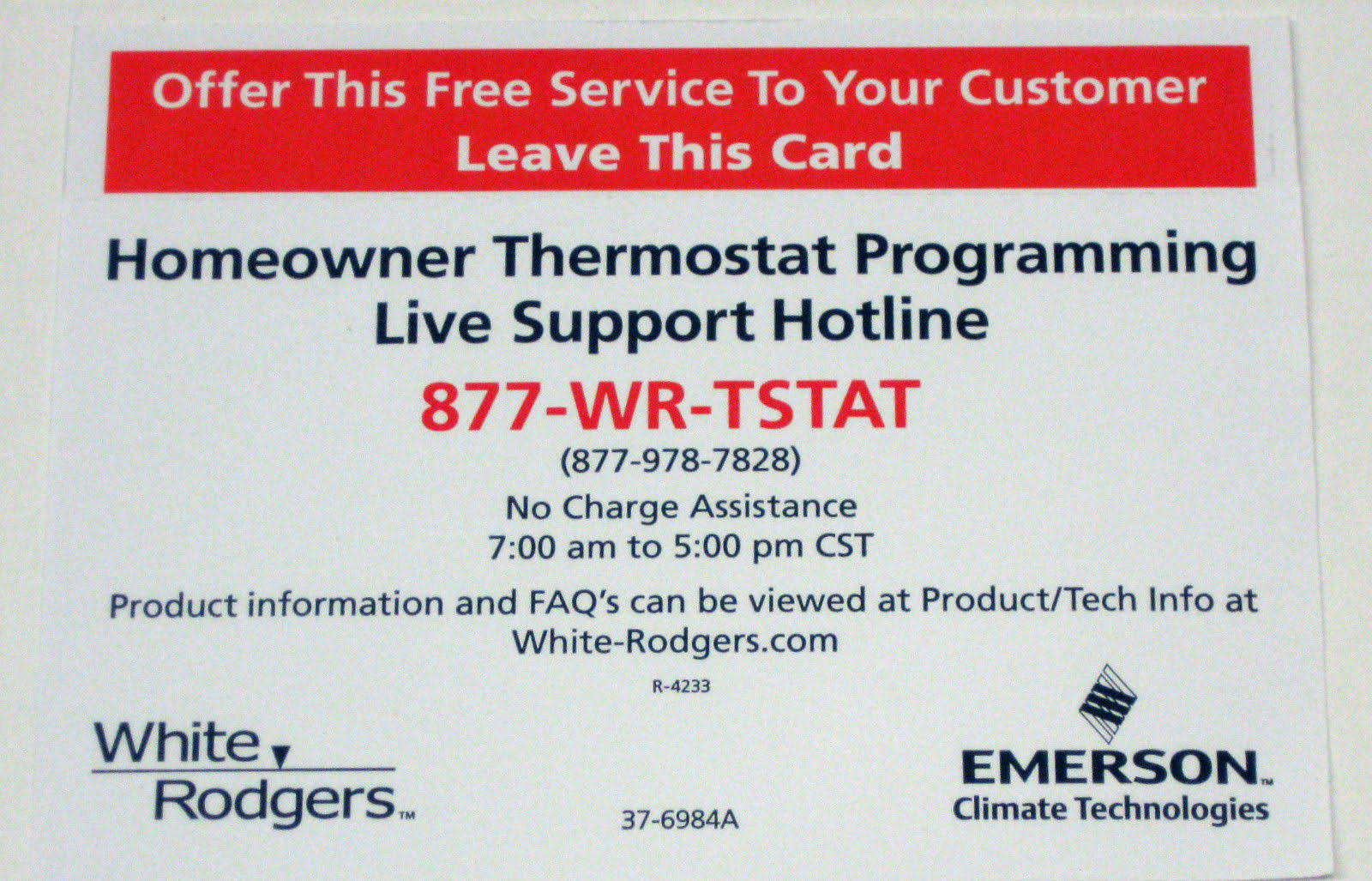 White-Rodgers 1F95-1277 Thermostat