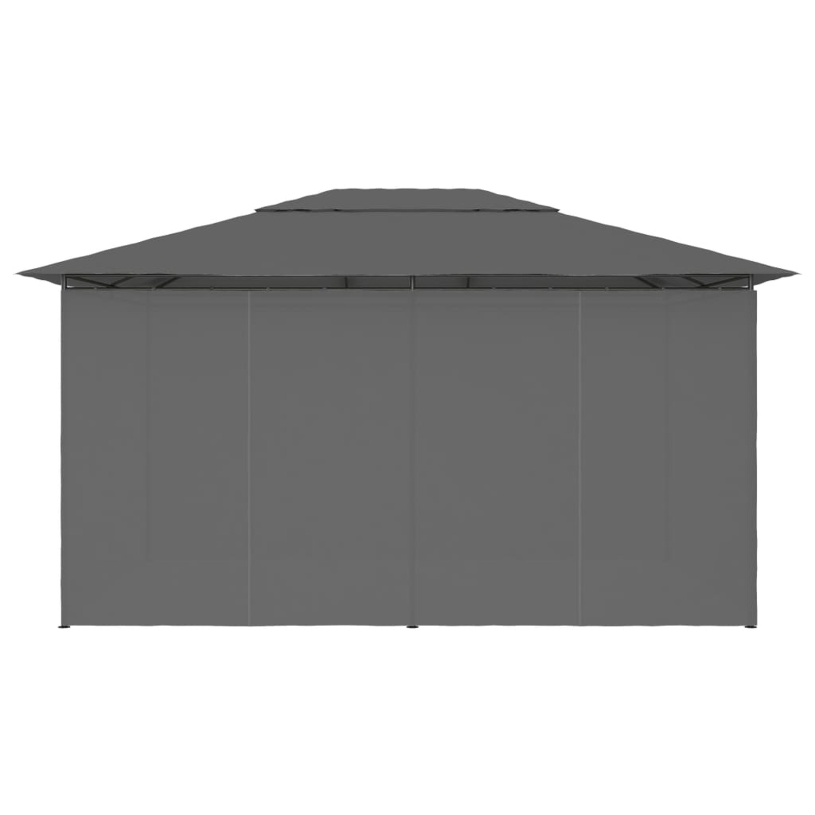 Suzicca Garden Marquee with Curtains 157.4"x118.1" Anthracite