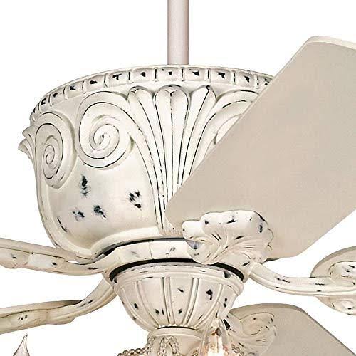 52x22 Casa DeVille White Ceiling Fan with Pull Chain LED Kit