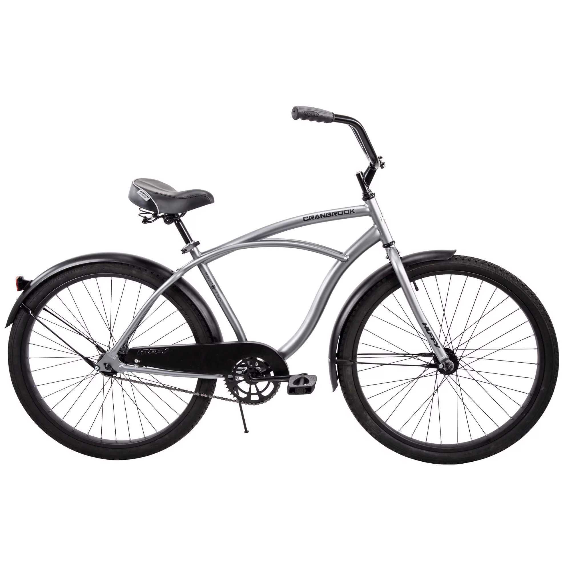 Huffy 26" Cranbrook Men's Beach Cruiser Comfort Bike, Silver